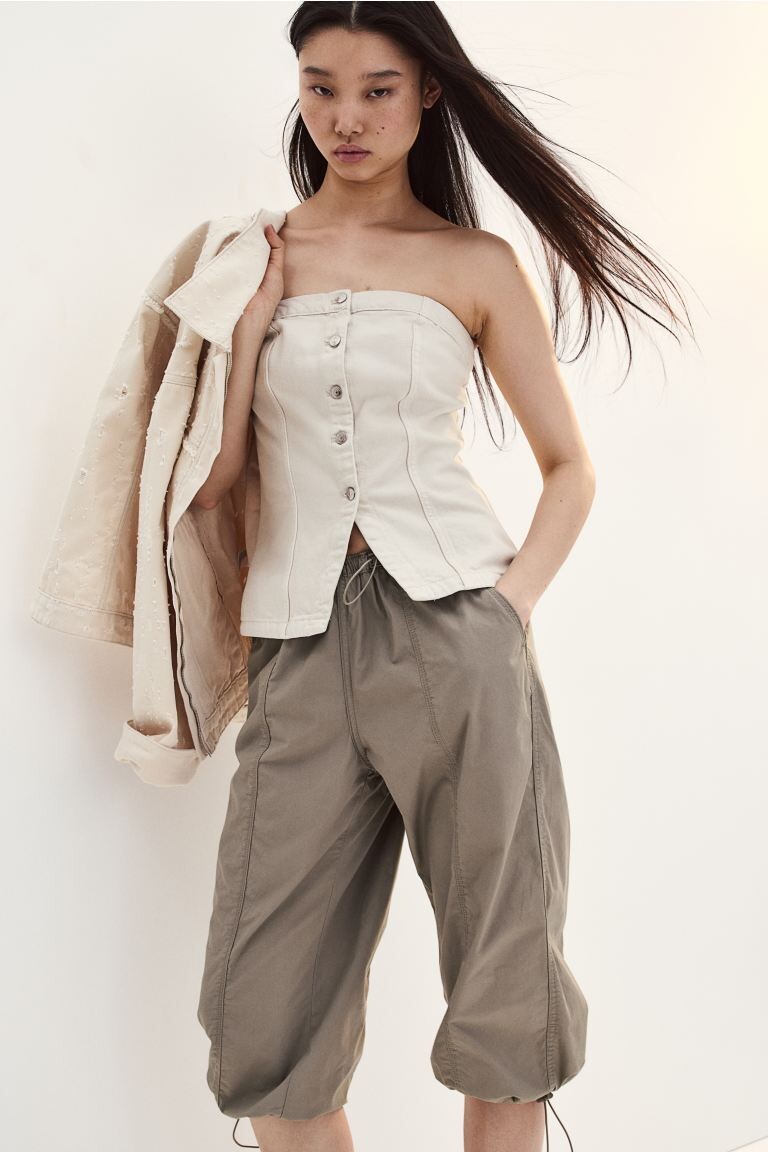 

Капри карго H&M, серый