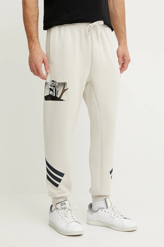 

Тренировочные штаны x Мандалорец Adidas, бежевый