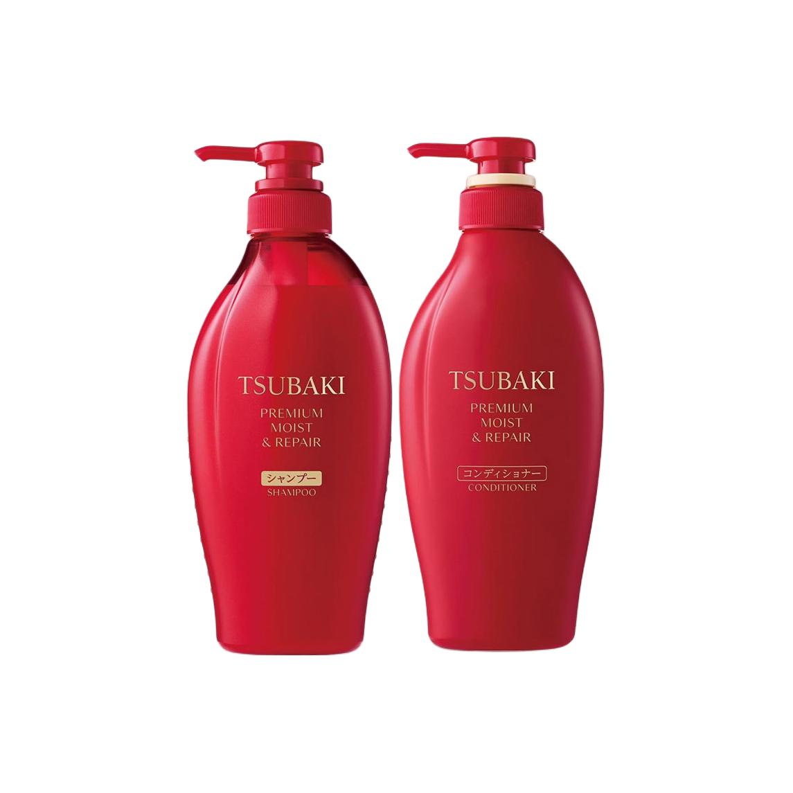 Набор шампуня и кондиционера Refined Moisturizing, восстанавливающий и питающий, 450мл+450мл TSUBAKI, three-piece set: moisturizing shampoo 450ml*2+moisturizing hair conditioner 450ml — фото 2