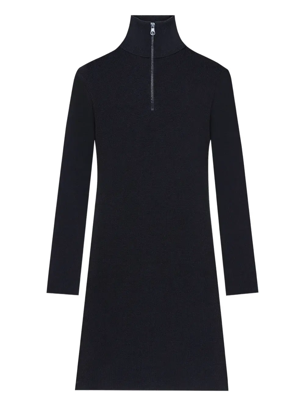 

Платье мини с воротником-стойкой Courrèges, синий