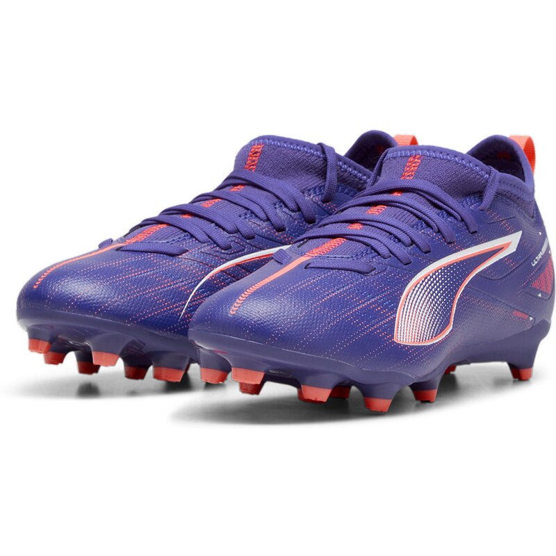 Футбольные бутсы Ultra 5 Match FG/AG JR Puma, белый — фото 3