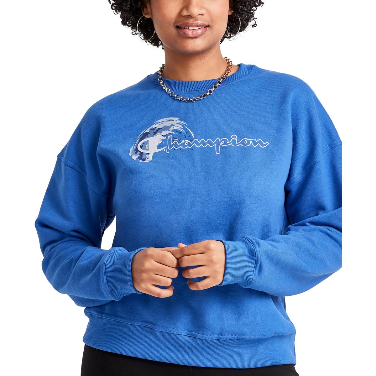 

Женская трикотажная толстовка с логотипом Champion, цвет bright royal blue