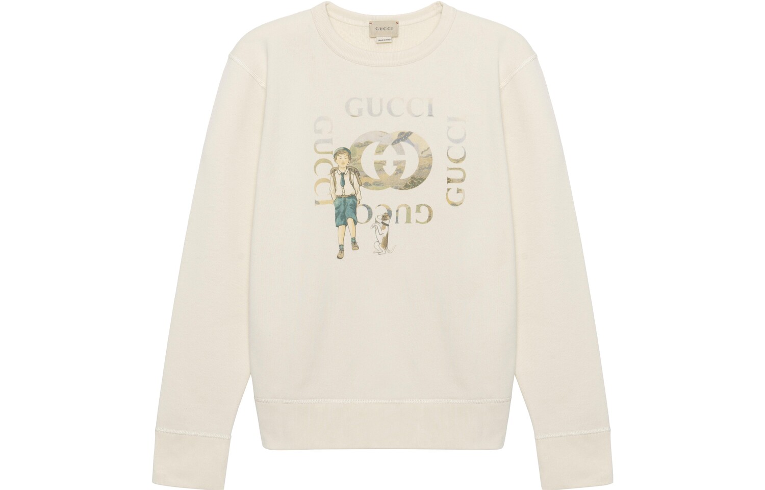 

Толстовка детская Gucci, бежевый / золотой