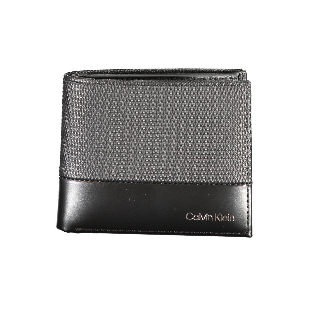 

Кожаный мужской кошелек Calvin Klein, черный