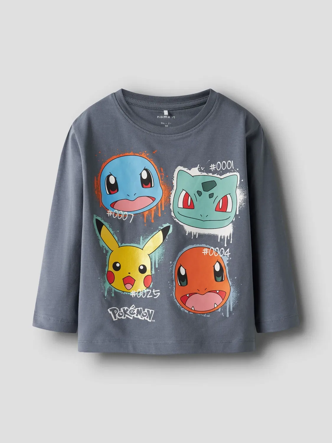 Лонгслив с принтом Pokemon, Name it, флинт стоун — фото 3