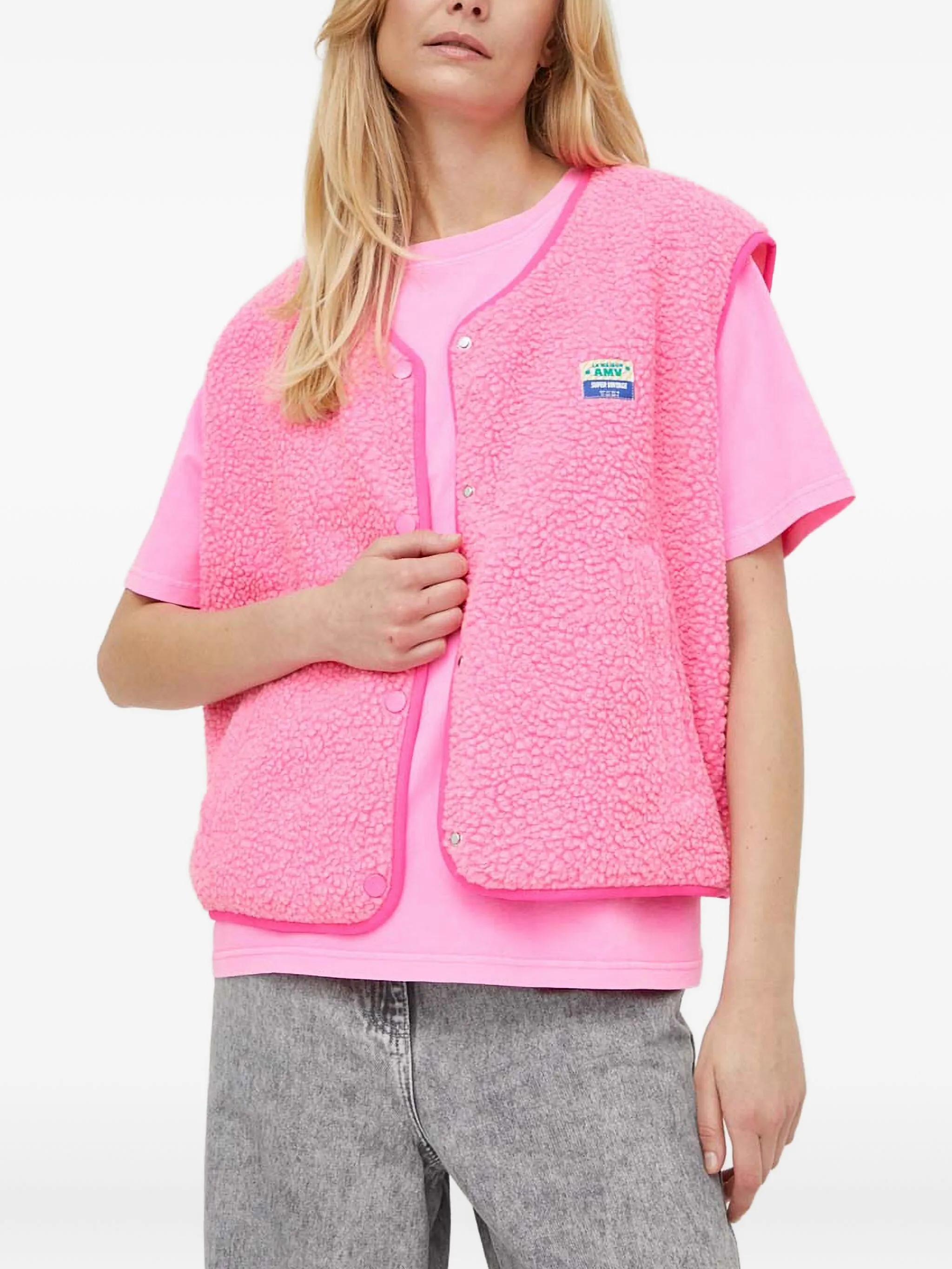 

Жилет на кнопках American Vintage, розовый