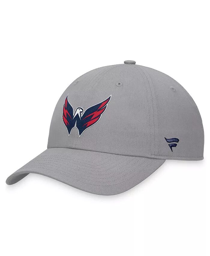 

Мужская серая бейсболка Washington Capitals Extra Time Adjustable Fanatics