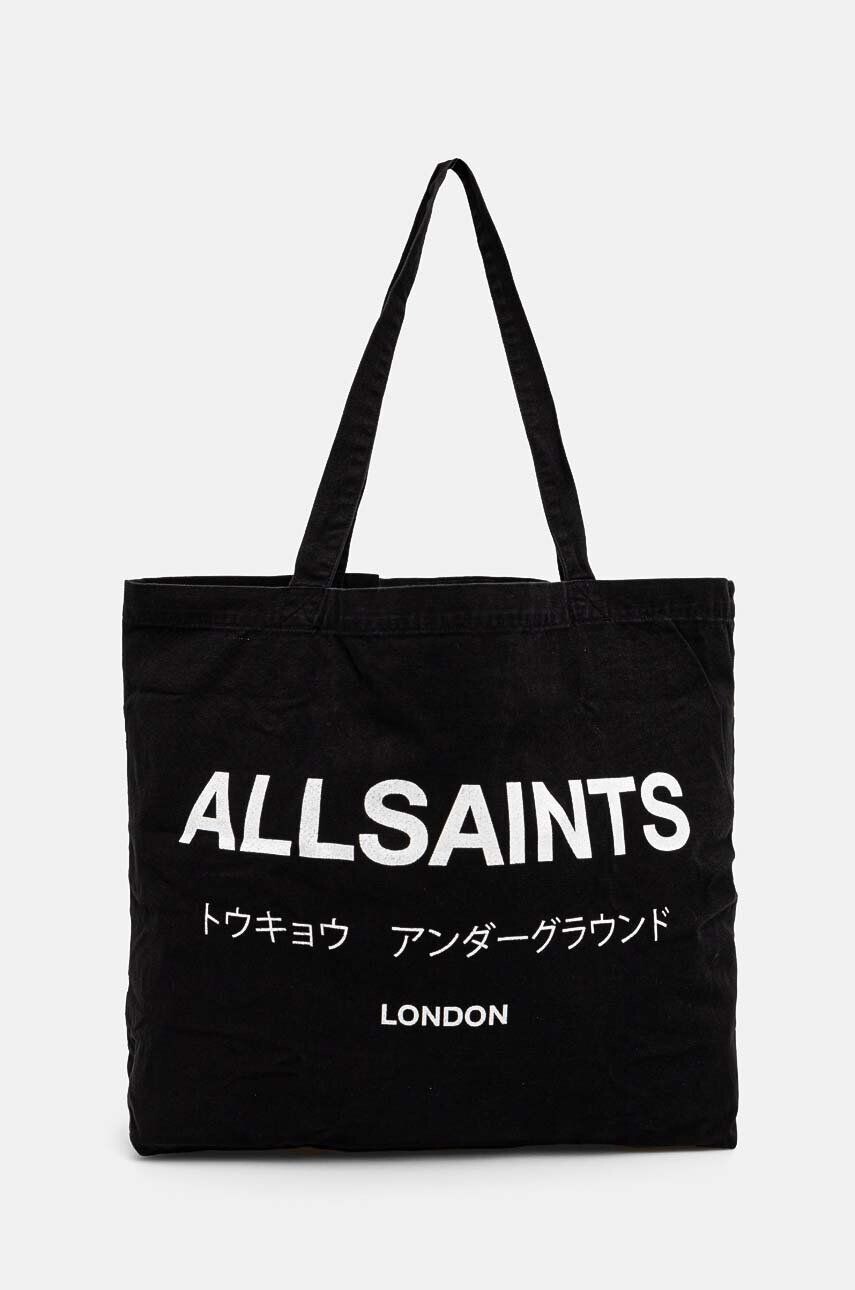 

Сумка AllSaints из хлопка, серый