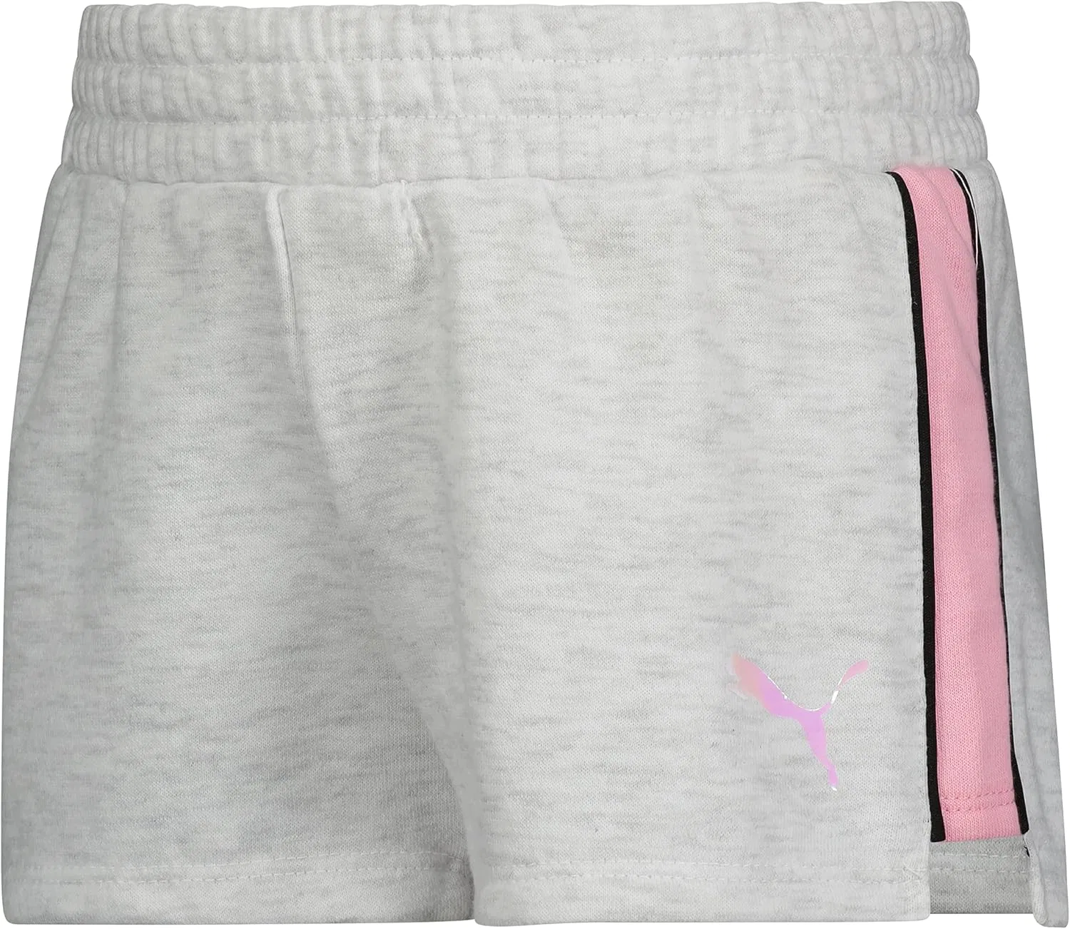 Детские шорты Puma из хлопка с французской махровой тканью, белый — фото 4