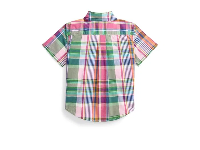 Рубашка в клетку Polo Ralph Lauren Kids, Pink/Green/Multi — фото 2