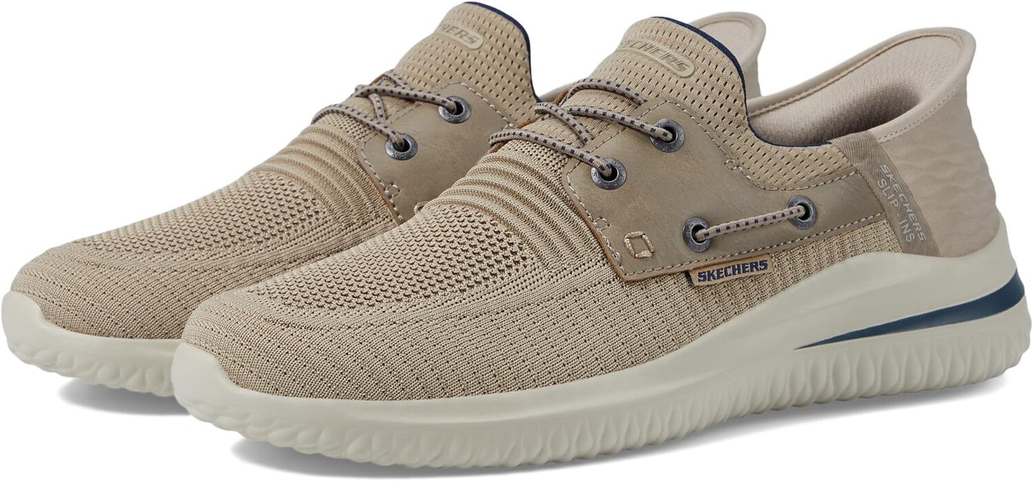 

Кроссовки Delson 3.0 Roth Hands Free Slip-Ins SKECHERS, серо-коричневый