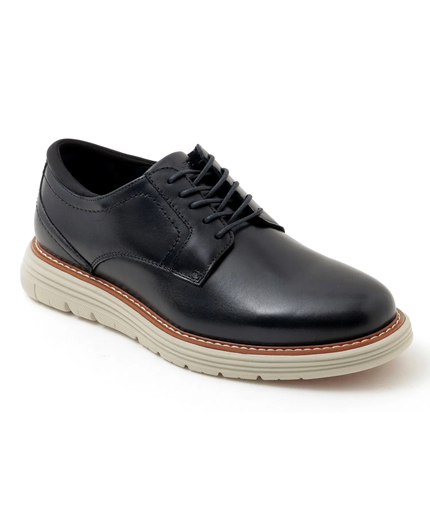 Мужские туфли ROCKPORT Cambridge Ease с круглым мысом тёмно-синие — фото 4