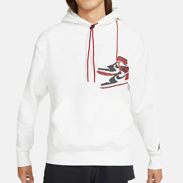 Толстовка Air Jordan Jumpman Holiday Sports Hooded Pullover For Men White, белый — фото 4