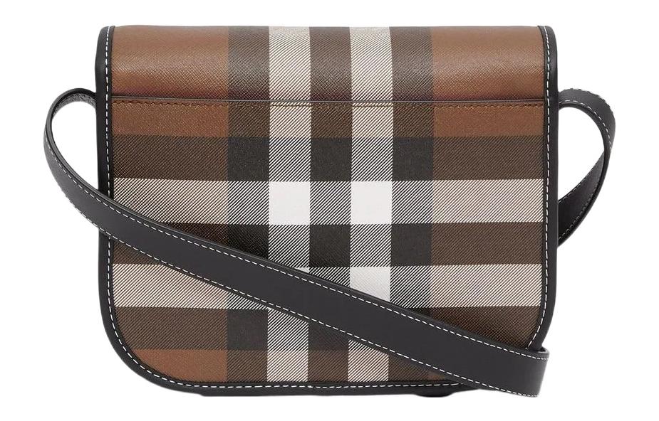 Хлопковая наплечная сумка унисекс коричневая Burberry, Gift Set(Set+Box+Shopping Bag) — фото 3