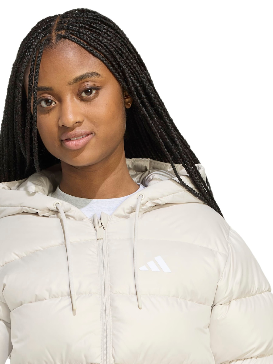 Спортивная куртка ADIDAS SPORTSWEAR ESS, White/Off White — фото 4