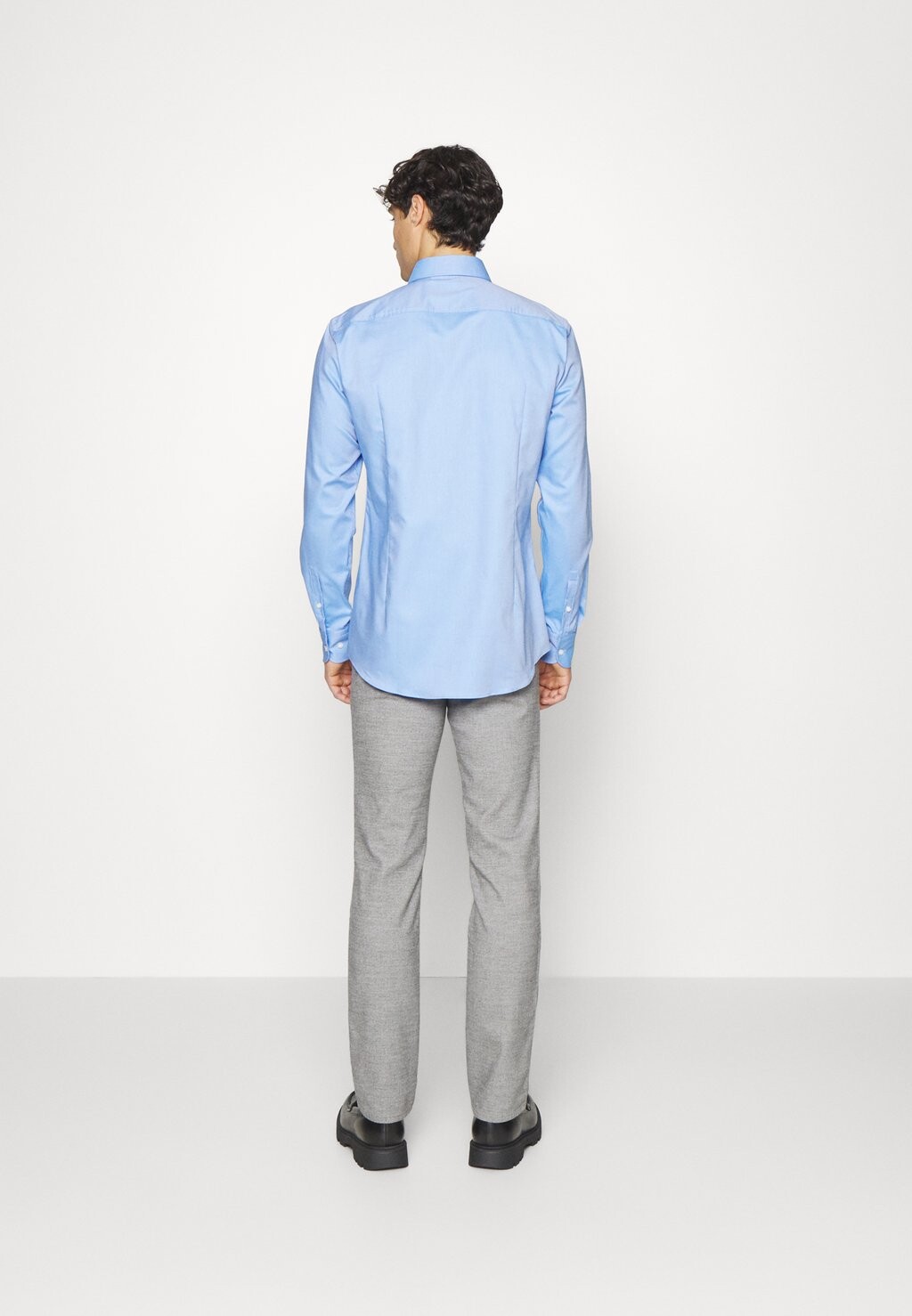 Классическая рубашка Hank BOSS, цвет light pastel blue — фото 3