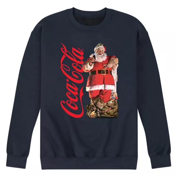 

Мужская винтажная толстовка с санта-клаусом Coca-Cola Licensed Character, синий