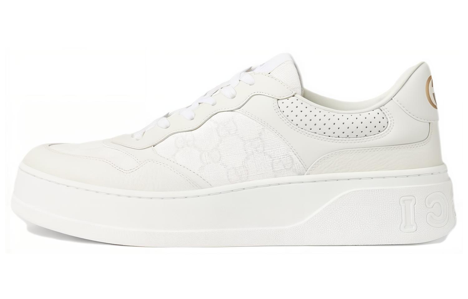 

GUCCI Кроссовки Gg Canvas "White Grey"
