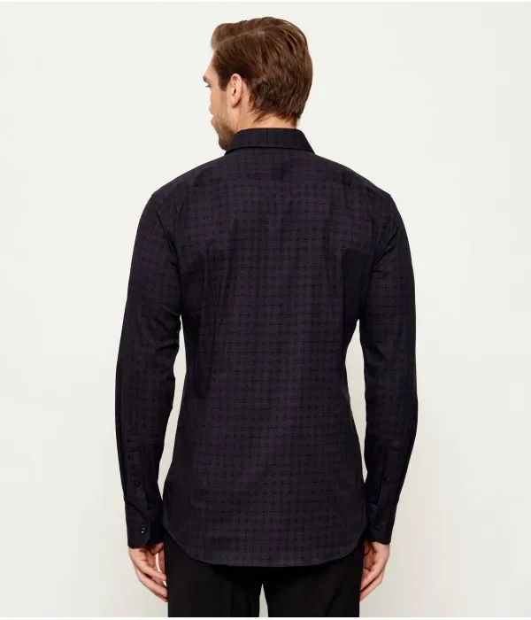 Рубашка H-HANK-SK--C1-261 slim fit Boss, темно-синий — фото 3