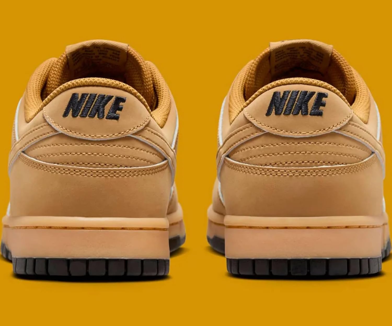 Кроссовки Nike Dunk Low Retro Se для мужчин, Wheat/Gum Yellow-Black — фото 4