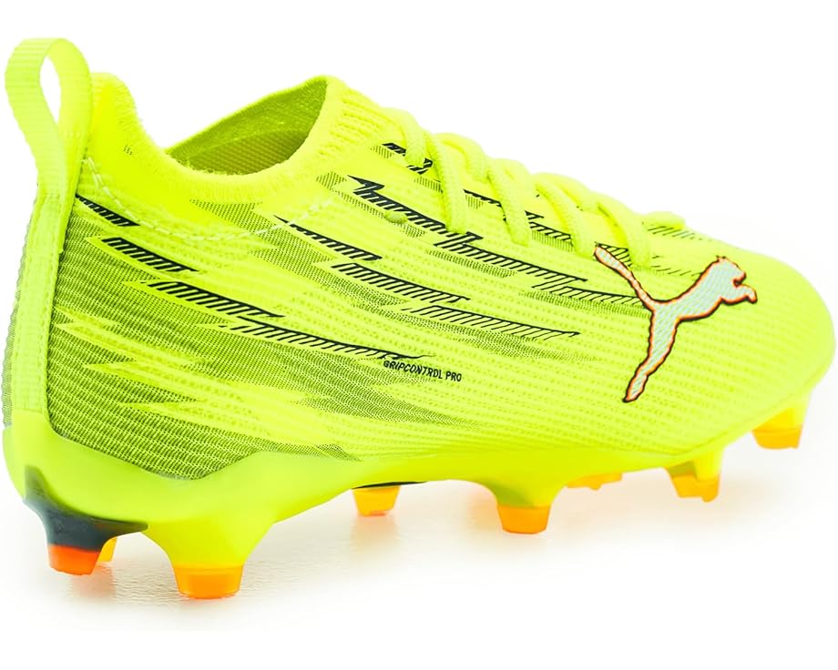 Детские бутсы Puma Ultra Pro Firm для искусственного покрытия (маленькие дети/дети постарше) PUMA Kids, Yellow Alert/Black/Glowing Red/Lime Squeeze — фото 3