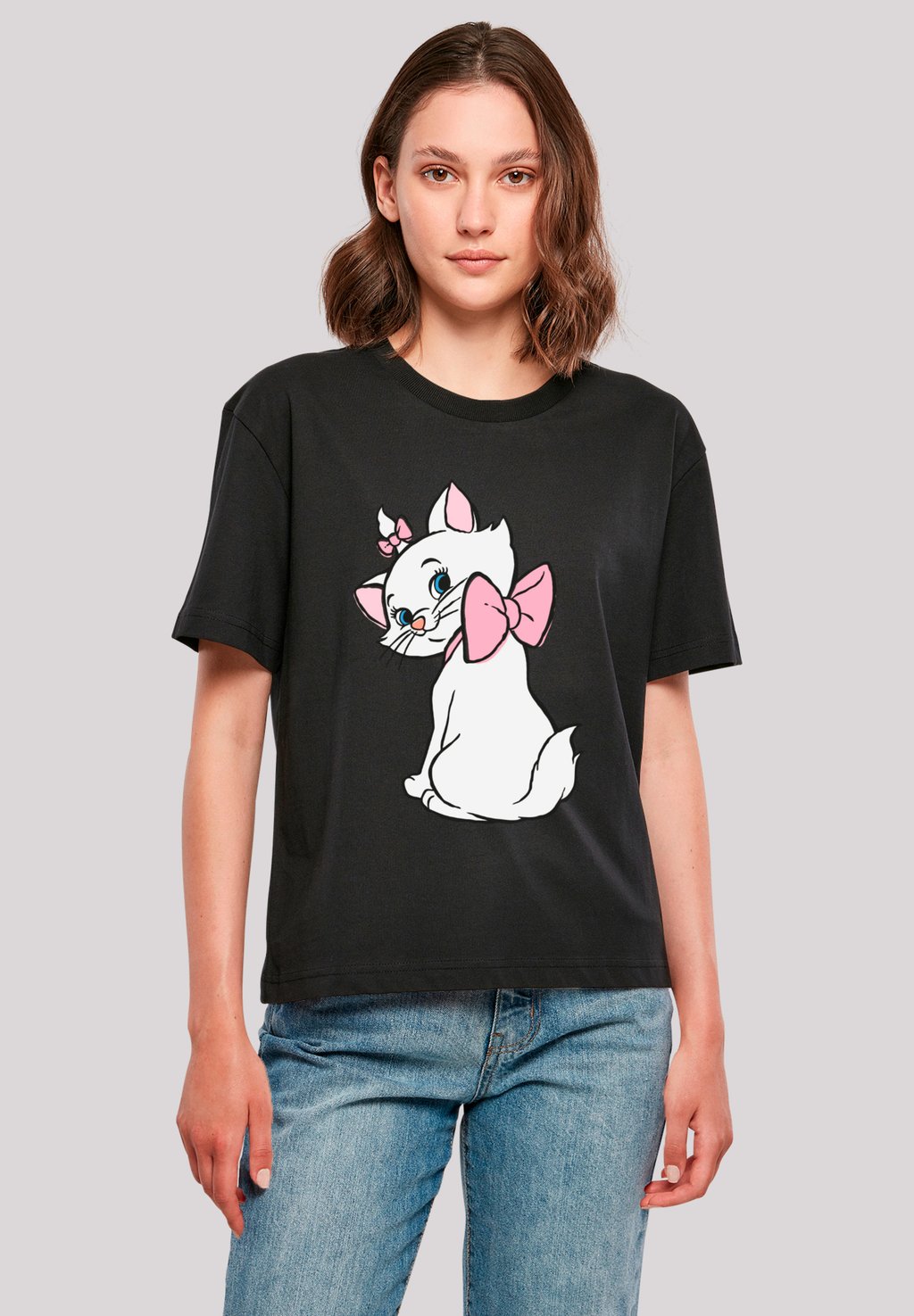 

Футболка с принтом DISNEY ARISTOCATS MARIE LOOK AT YOU F4NT4STIC, черный