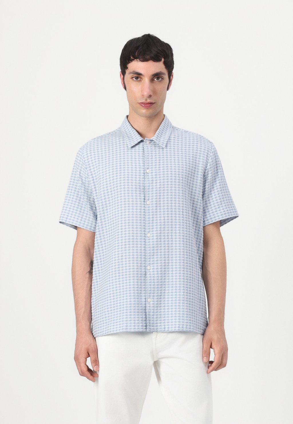 

Рубашка AVAN SHIRT Samsøe Samsøe, светло-серый
