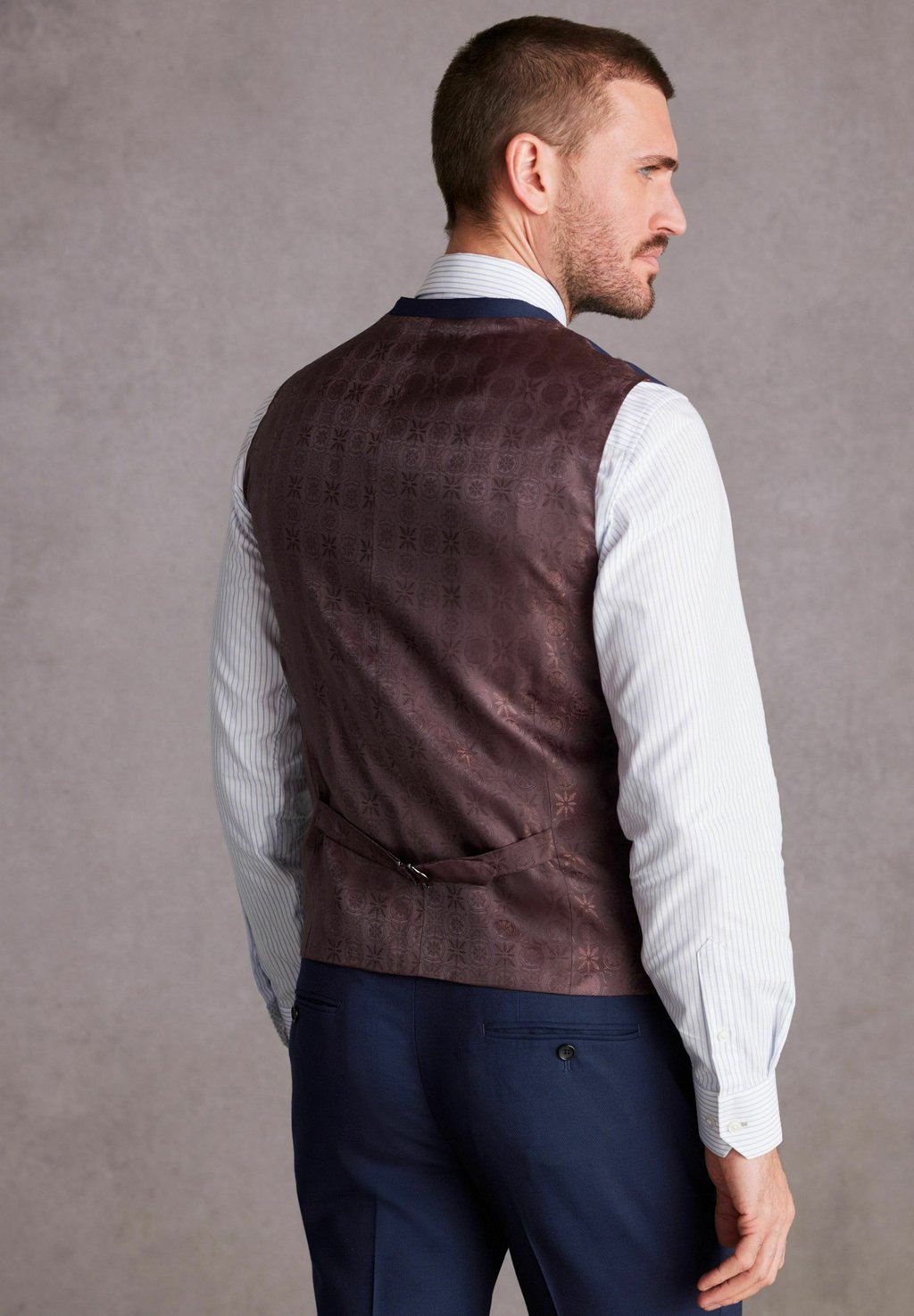 Костюмный жилет SIGNATURE TOLLEGNO REGULAR FIT Next, синий — фото 3
