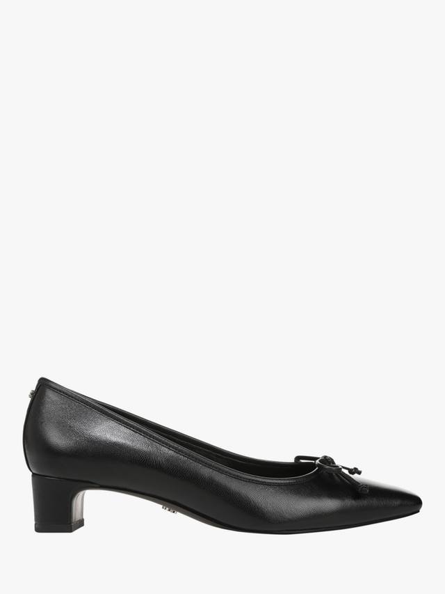 Кожаные туфли-лодочки Rinda на устойчивом каблуке Sam Edelman, Black