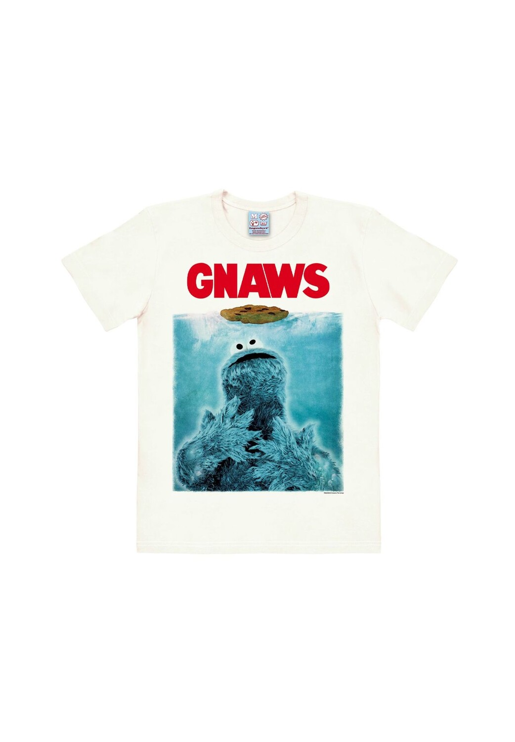 

Футболка Easyfit Cookie Monster - GNAWS LOGOSHIRT, цвет Almost White