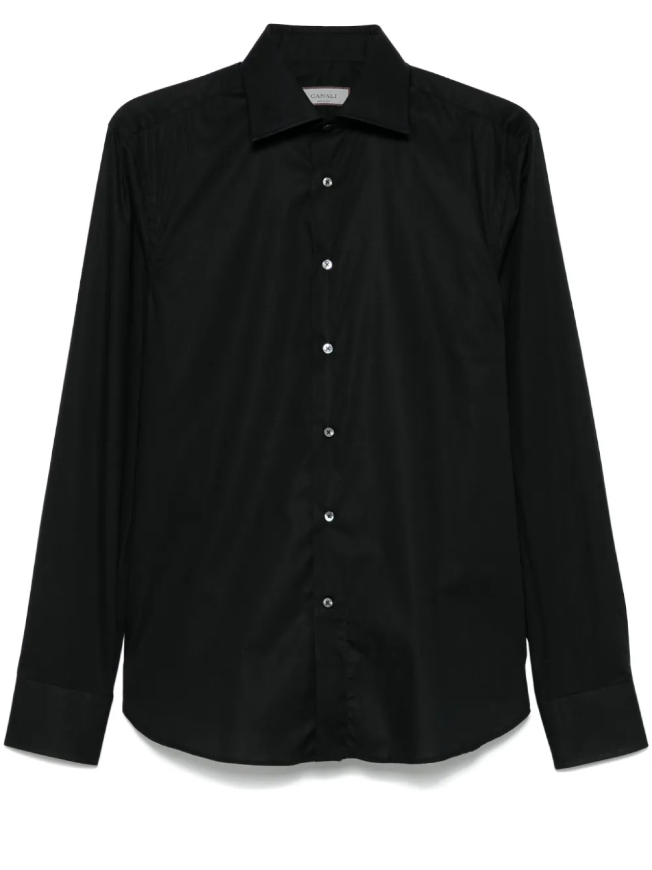 

Canali поплиновая рубашка, черный