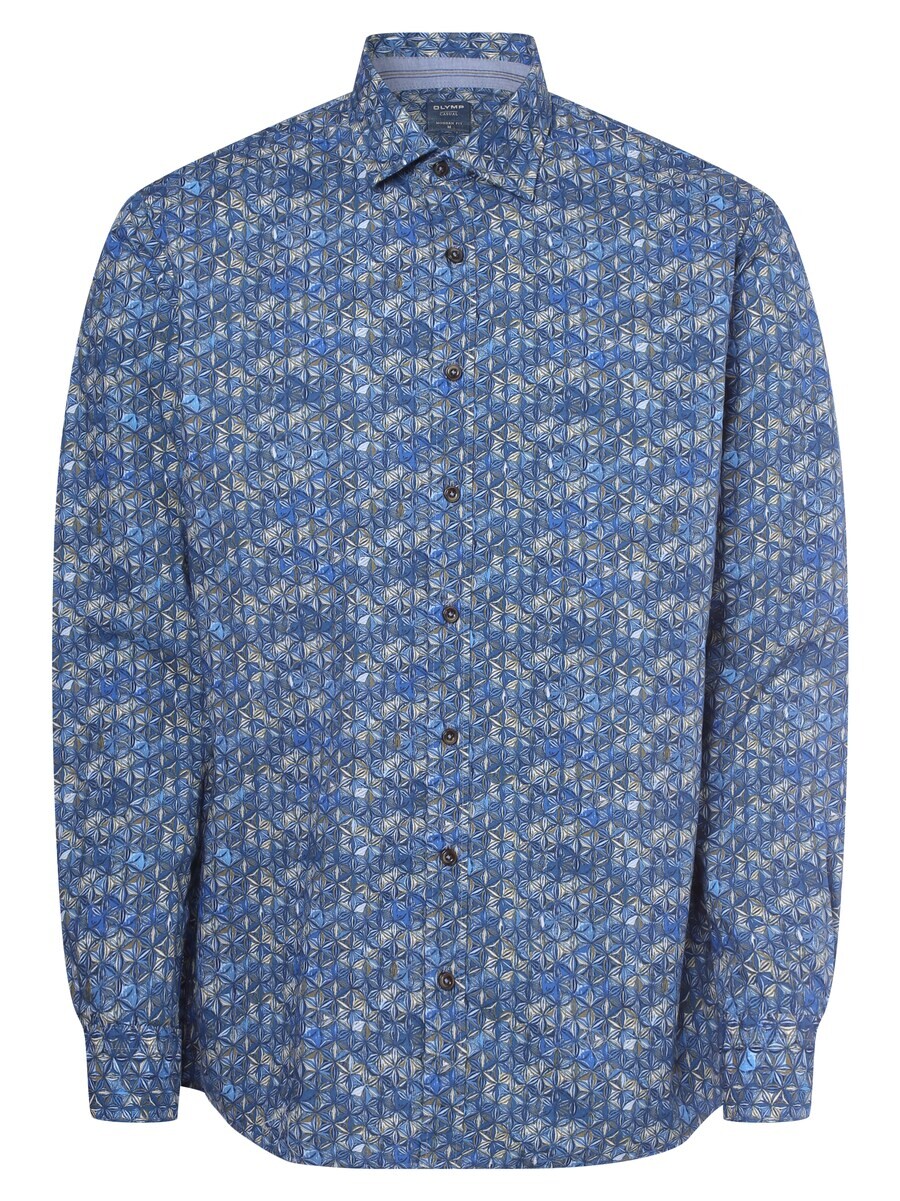 

Повседневная рубашка OLYMP Regular fit Button Up Shirt, цвет marine blue/opal