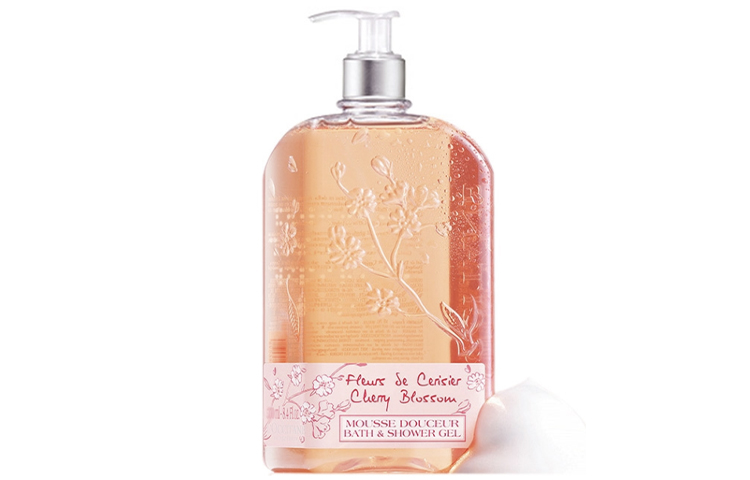 Гель для душа Sweet Cherry Blossom ароматный глубоко очищающий увлажняющий 250мл/500мл LOCCITANE, 250ml+Box — фото 4