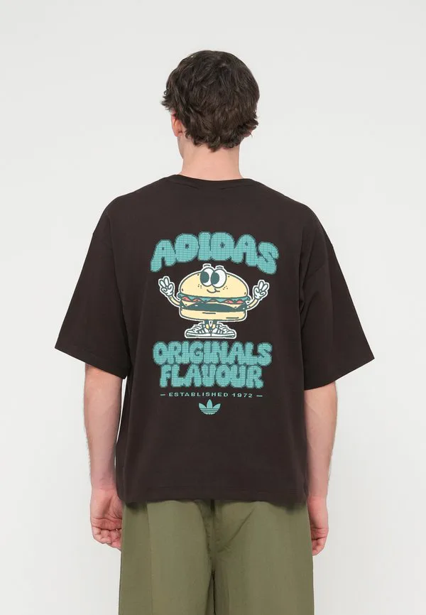 Футболка с принтом бургера Adidas Originals, Aurora Coffee