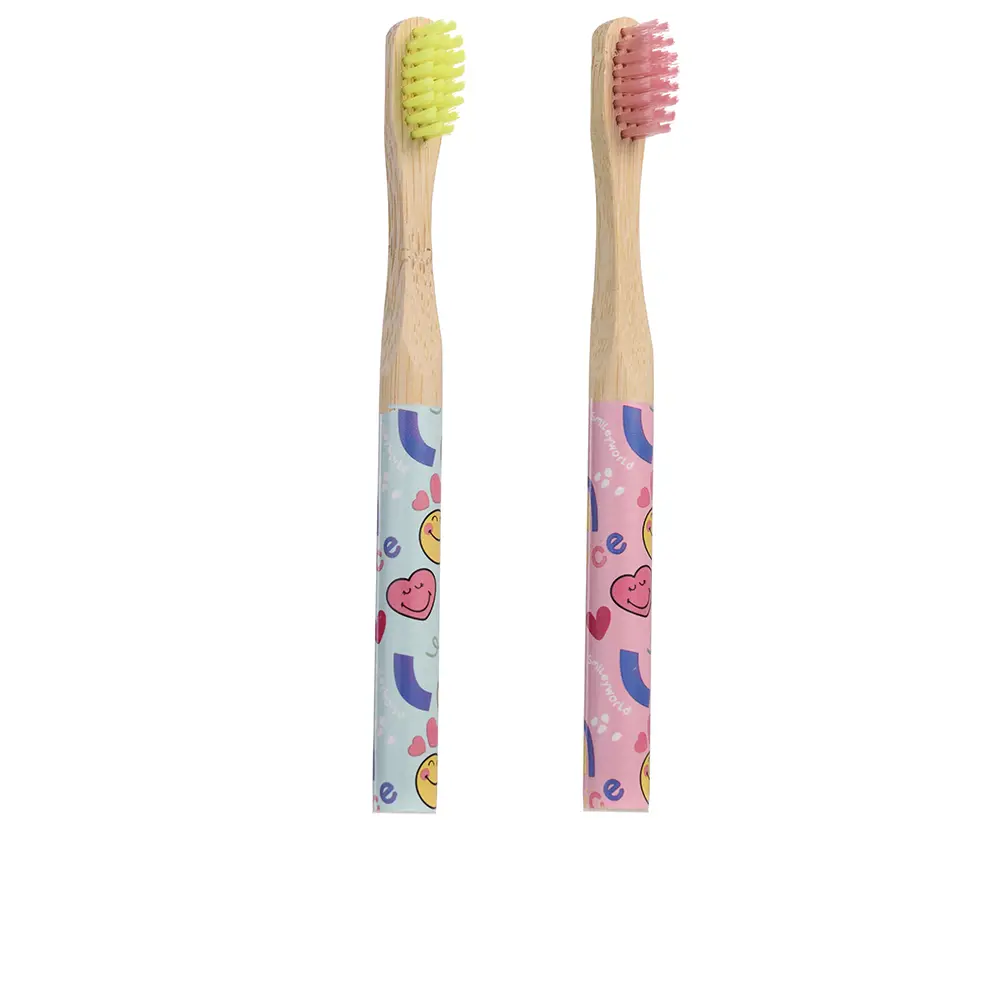 

Зубная щетка Smiley word cepillo de dientes bambú lote Take Care, 2 шт.