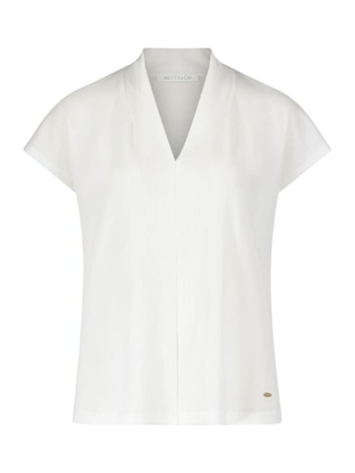 

Футболка с V-образным вырезом для женщин, однотонная BETTY & CO