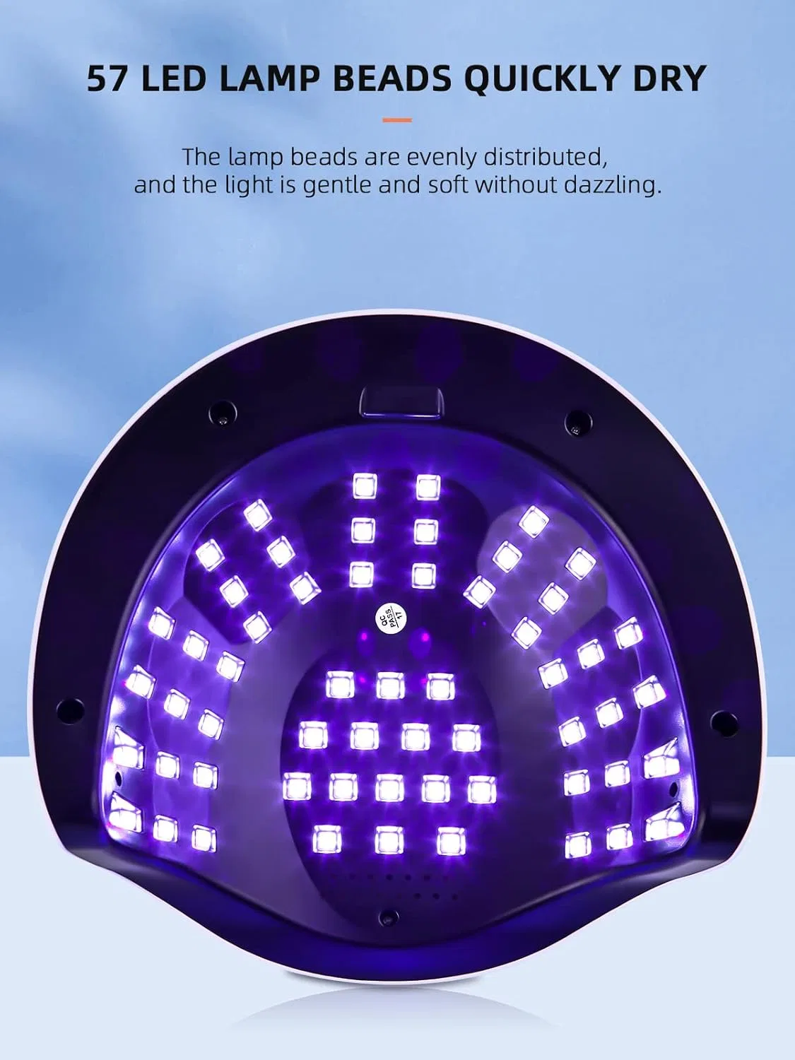 LED УФ-лампа для гель-лака 220 Вт с 4 таймерами и ЖК-дисплеем Jutyum — фото 2