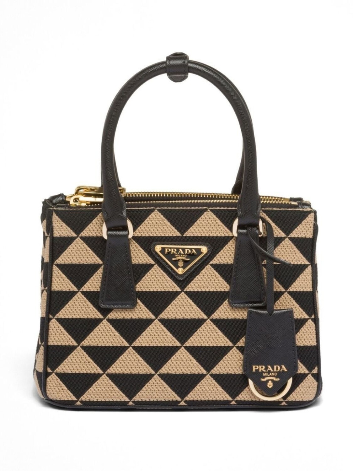 

Мини-сумка Prada Symbole с вышивкой, черный