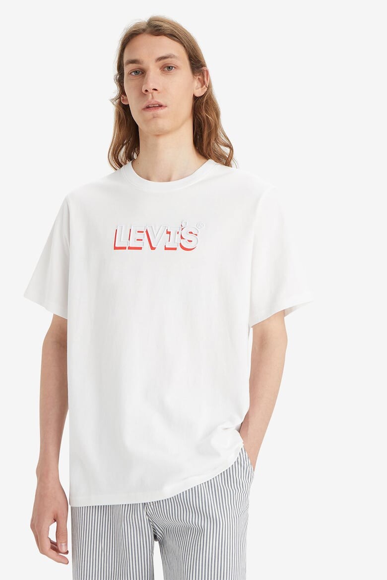

Хлопковая футболка свободного кроя с логотипом Levi'S, красный