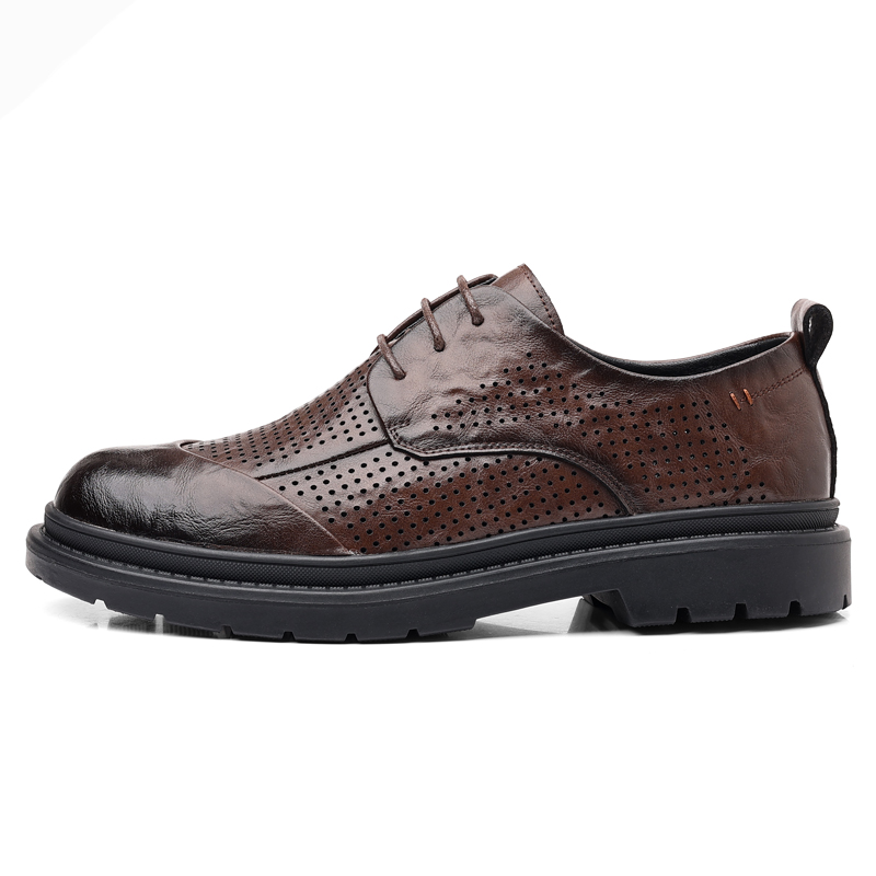 

POPULAR ROUSE PR Мужские повседневные туфли чайно-коричневые с вырезами, цвет Tea Brown Cut-Out
