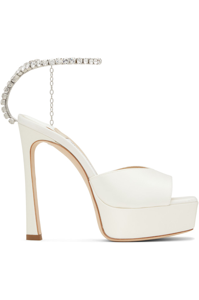 эксклюзивные босоножки на каблуке saeda 125 от Off-White для Ssense Jimmy Choo, мультиколор