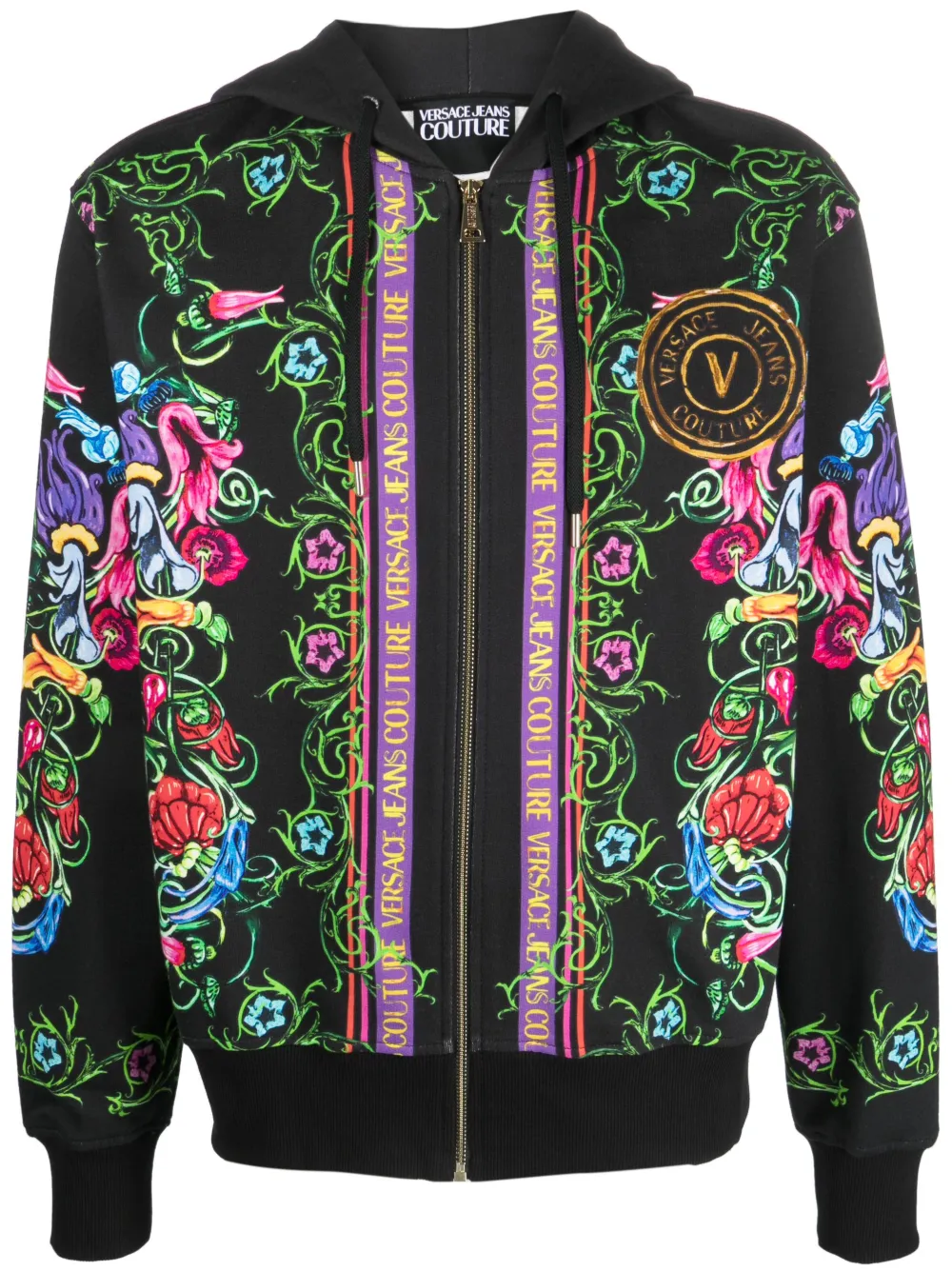 

Худи с принтом Baroque Versace Jeans Couture, черный
