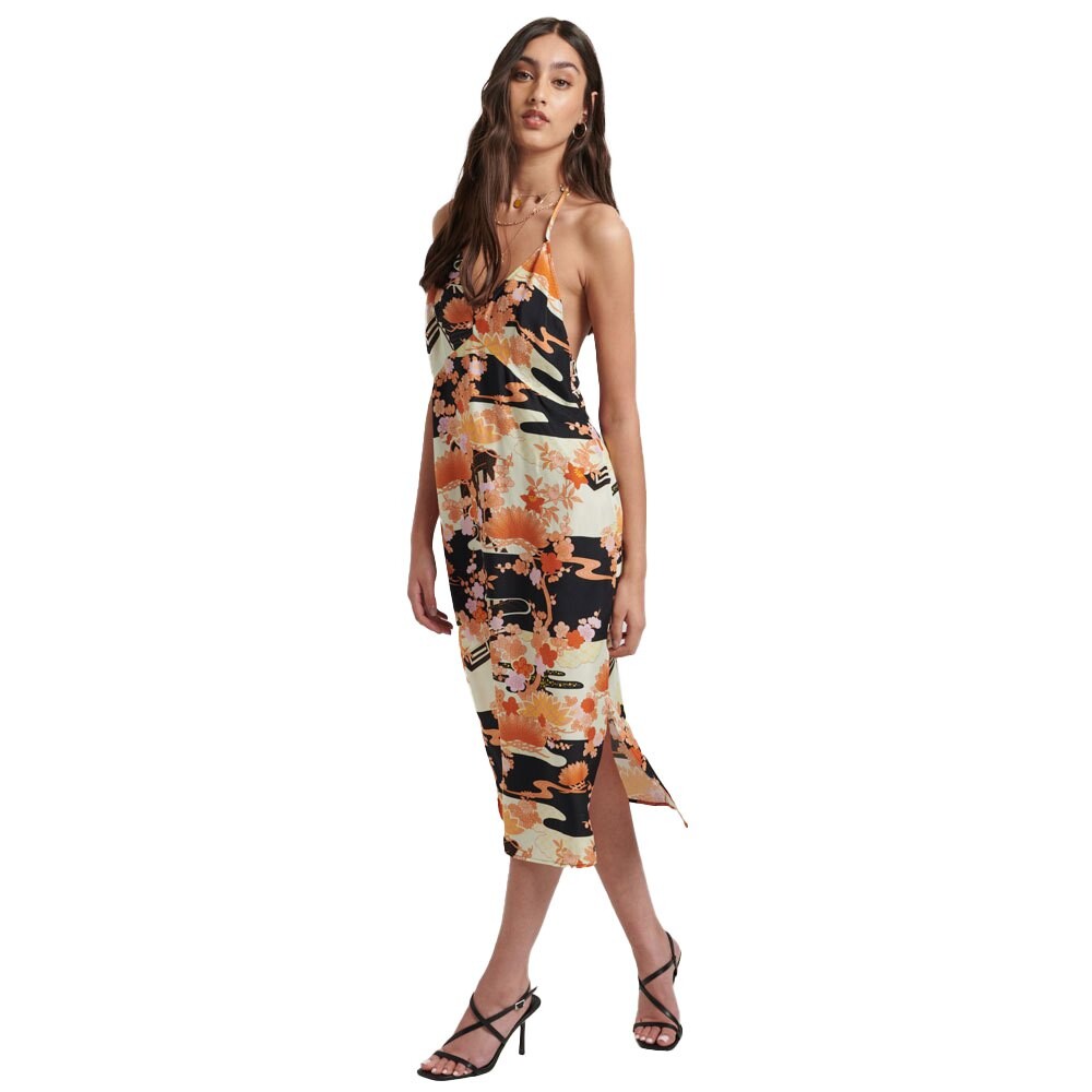 

Платье Superdry Vintage Midi Halter Slip, Разноцветный
