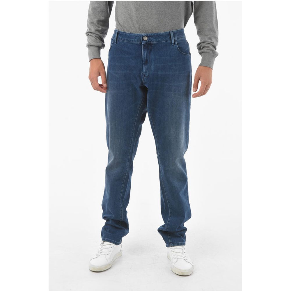 

Синие хлопковые джинсы Деним Corneliani, Blue