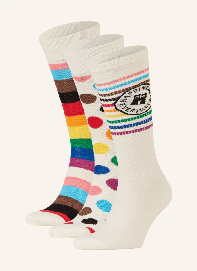 

Комплект из 3 носков в подарочной упаковке Happy Socks, белый