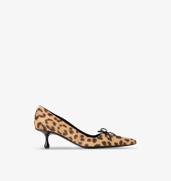 Туфли-Лодочки Scarlett 50 из телячьей шерсти с леопардовым узором Jimmy Choo, бежевый