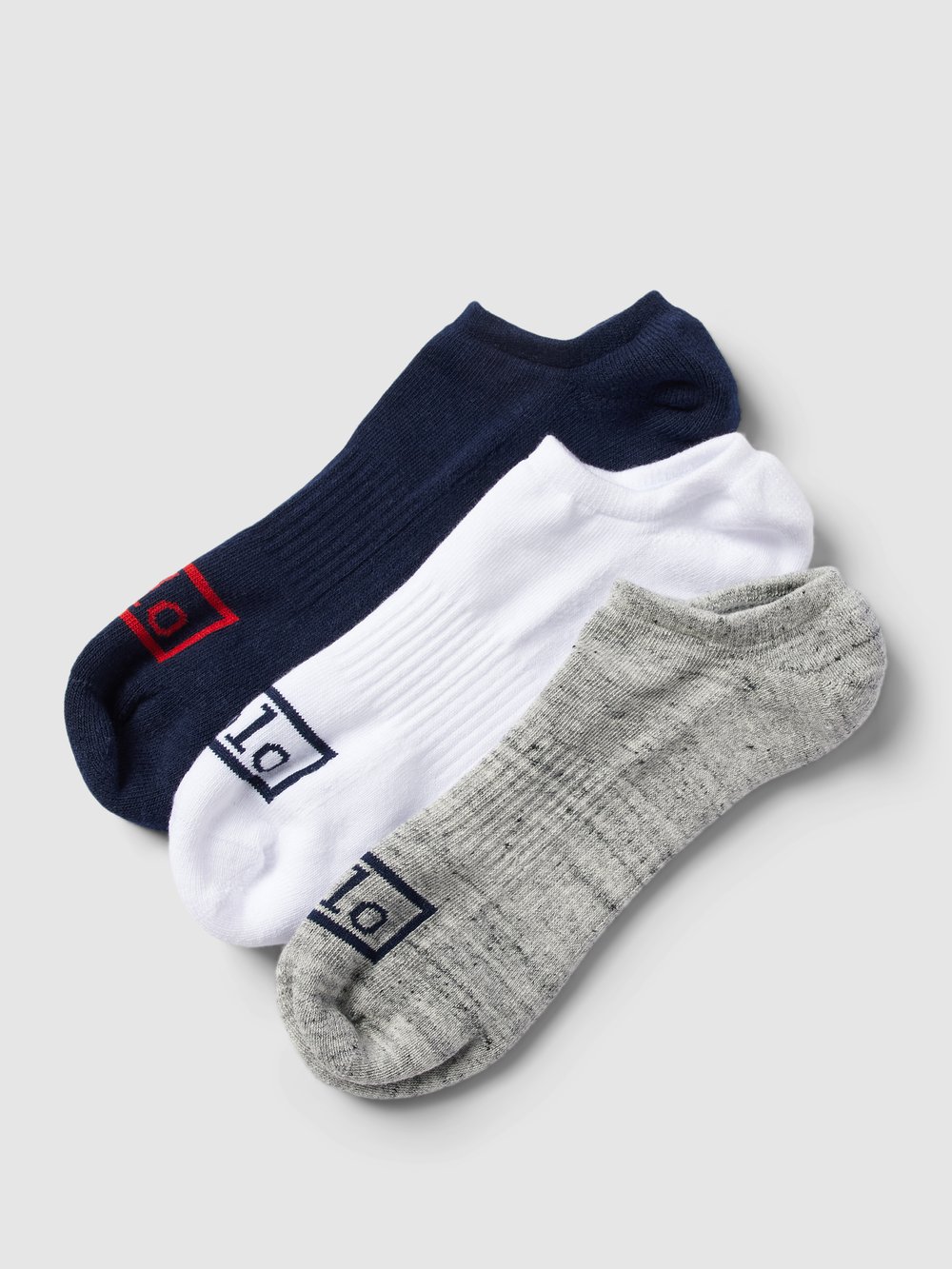 

Носки-кроссовки с этикеткой в ​​упаковке по 3 пары Polo Ralph Lauren Underwear, темно-синий