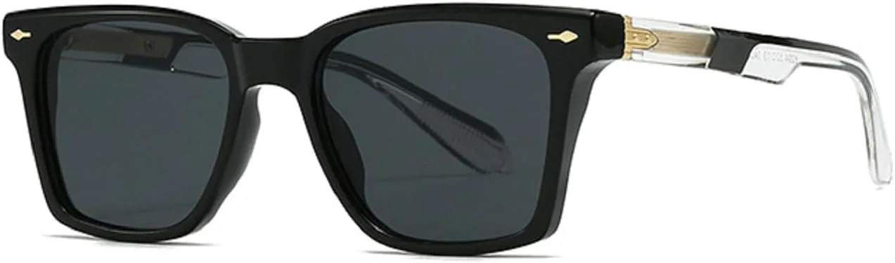 

Мужские солнцезащитные очки в стиле ретро, ​​квадратные, модные, с градиентным переходом, женские солнцезащитные очки для путешествий 6204 Melrose, Black C1