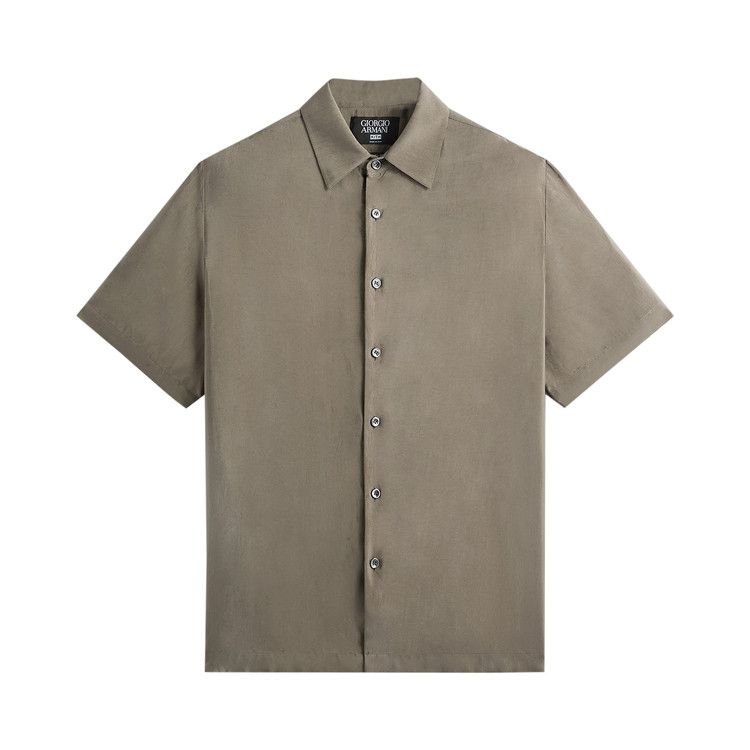 

Топ Kith x Giorgio Armani Silky Short Sleeve Button Up, Gravel