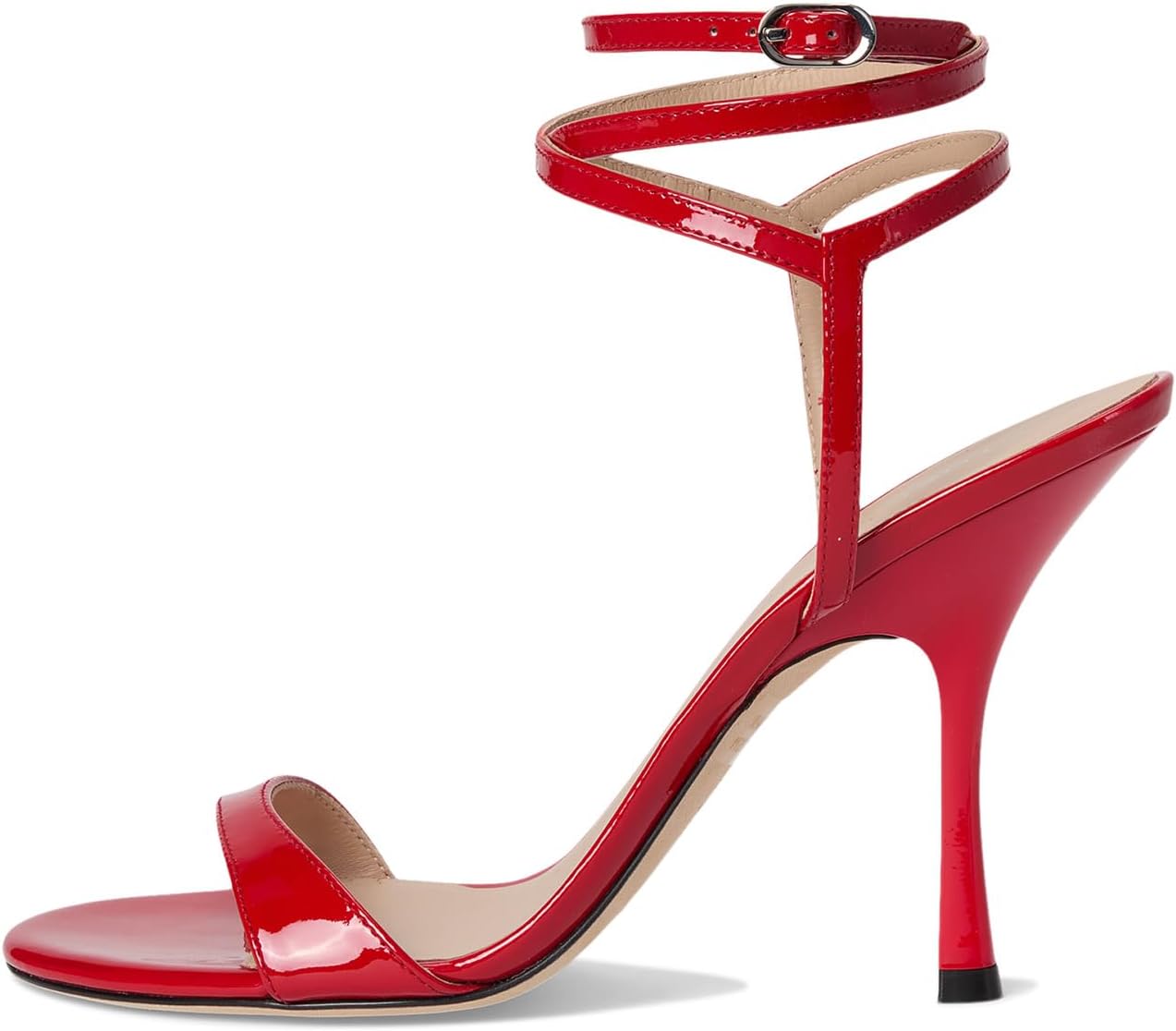 Туфли Stuart Weitzman Nudist Wrap 100, цвет Cherry — фото 4